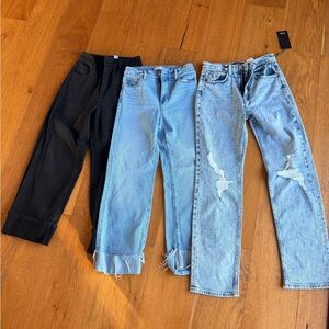 Hudson Jeans High Rise in Black and Light Blue